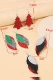 Christmas Tree Plaid 3 Pairs Set Earrings