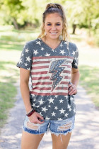 American Flag Thunder Tee