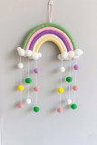 Home Decoration Woven Cloud Rainbow Wall Decoration MOQ 3PCS