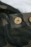 Camo Print Kangroo Pocket Hoodie