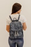 Blue Tassel Large Capacity Backpack MOQ 3PCS