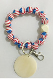 Football Basketball Wool Beading Design Key Ring Pendant MOQ 3pcs