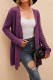 Plain Crochet Knit Open Sweater Cardigans