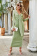 Plain V Neck Ruched Tie Slim Maxi Dress