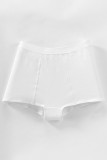 Plain Elastic Waist Boyshorts Boxer