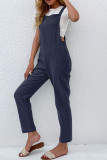 Solid Color Pocket Jumpsuit Unishe Wholesale