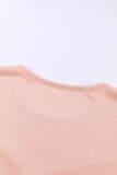 Color Block Leopard Patchwork Plus Size Long Sleeve Top