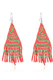 Christmas Pattern Beads Earrings MOQ 5pcs