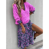 Heart Pattern Hollow Out Sweaters