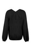 Plain V Neck Knitting Pullover Sweater
