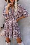 Pink Ruffle Tiered Babydoll Style Mini Dress