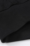 Black Quilted Patch Half Zipper Sweatshirt