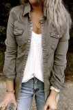Button Down Pockets Jacket Women UNISHE Wholesale