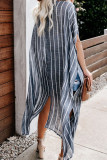 Blue Striped Kimono
