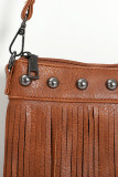 Rivet and Tassel Sling Messenger Bag MOQ 3pcs