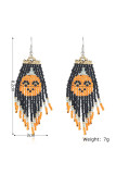 Halloween Ghost Pattern Beads Knit Earrings MOQ 5pcs