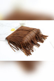 PU Leather Crossbody Messenger Tassel Bag MOQ 3pcs