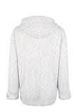 Drawstring Hooded Zipper Knitting Cardigan