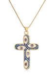 Eyes Cross Chain Necklace MOQ 5PCs