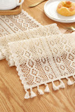 Lace Tassel Crochet Knitted Hollow Table Runners Unishe Wholesale