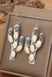 Turquoise Cactus Earrings MOQ 5PCs