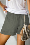 Green Strive Pocketed Tencel Shorts