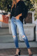 Washed Ripped Distressed Kancan Jeans