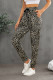 Leopard Print High Waist Slim-fit Pants