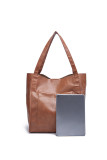 Large Capacity Solid Color Tote Bag Unishe Wholesale MOQ 3PCS