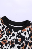 Short Sleeve Leopard Print Top