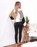 Wave Color Block Pullover Sweaters