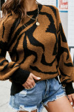 Zebra Striped Knit Sweaters
