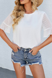 Flare Sleeve Crew Neck Top Unishe Wholesale