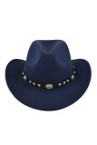 Vintage Turquoise with Velvet Jazz Hat MOQ 3pcs