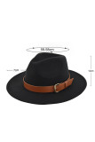 Wide Brim Woolen Jazz Hat with Belt Unishe Wholesale MOQ 3PCS