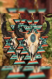 Aztec Western Bull Shape Earrings MOQ 5pcs