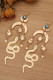 Alloy Sun Moon and Snake Earrings MOQ 5pcs