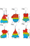 POP IT Christmas Santa Claus Push Bubble Keychain 6pcs Unishe Wholesale MOQ5pcs