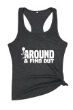 Fck Around And Find Out, Sarcastic Funny, Wine Glass Sleeveless Tank Top Unishe Wholesale