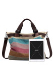 Contrasting Color Tote Canvas Large Hand Bag Diagonal Bag Unishe Wholesale MOQ3PCS