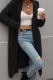 Plain Long Length Open Sweater Cardigans