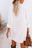Blank Button Down Pocketed Shacket Shirts Women UNISHE Wholesale