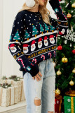 Christmas Tree Snowman Knitting Sweater