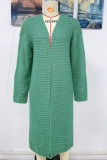 Plain Open Long Length Sweater Cardigans