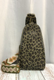 Printed Aztec Embroidered Straps Zip Crossbody Bag Fanny Pack