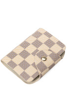 Plaid Button Closure Card Holder