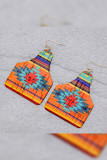 Aztec Wine Bottle PU Earrings MOQ 5pcs