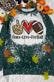 Peace Love Football Print Long Sleeve Top Women UNISHE Wholesale