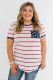 Stripes & Stars Plus Size T-shirt