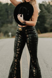 Snake Texture Tight Bell Pants Unishe Wholesale